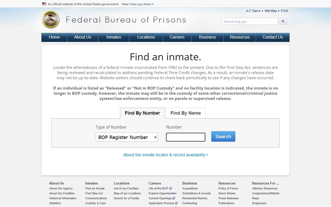 Owyhee County inmate records and federal inmate locator